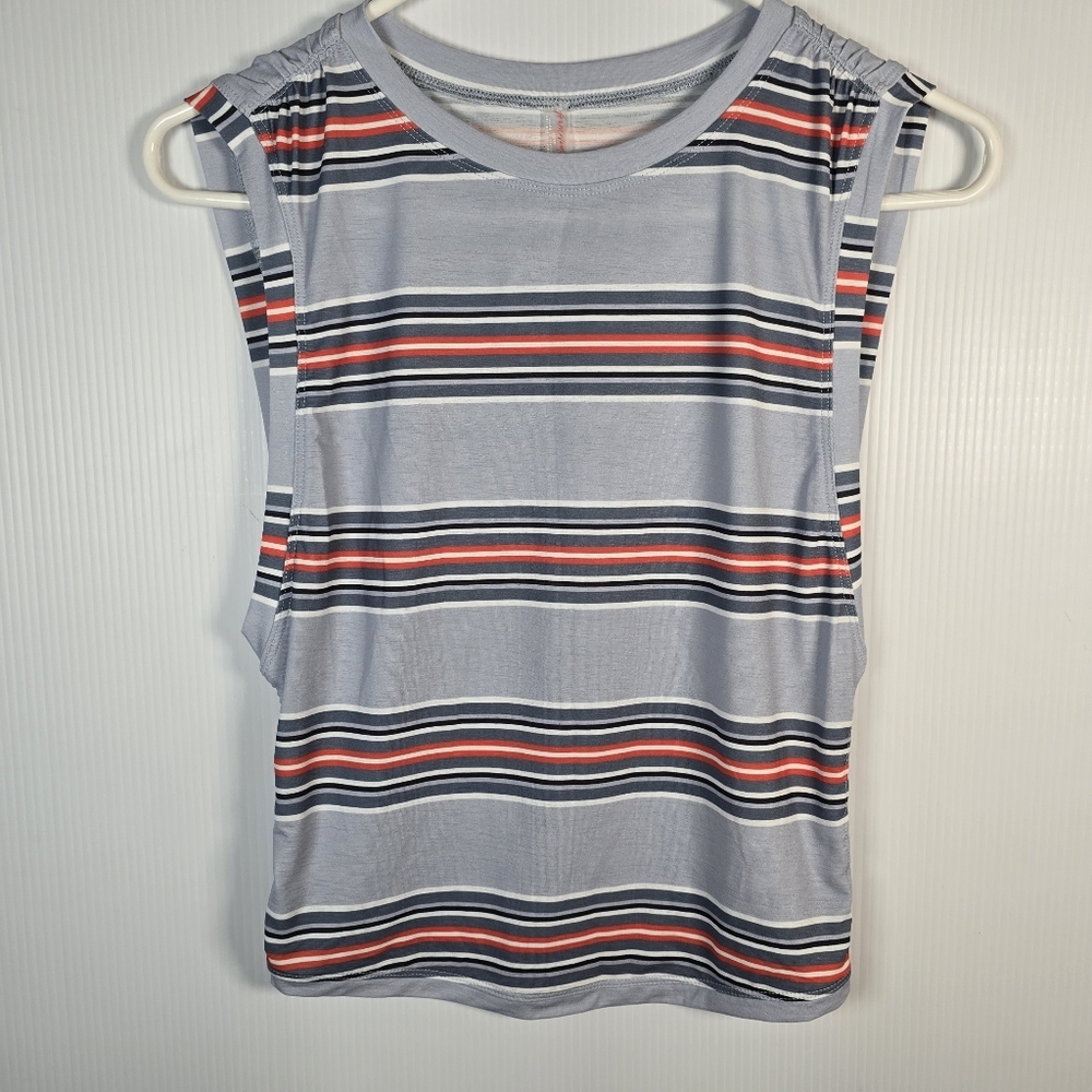 NWT FREE PEOPLE MOVEMENT WOMEN'S TEMPO SPORT MODE PRINTED MUSCLE TANK SIZE XS
